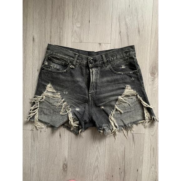 R13 Pants - R13 Distressed Denim Shorts Size 28